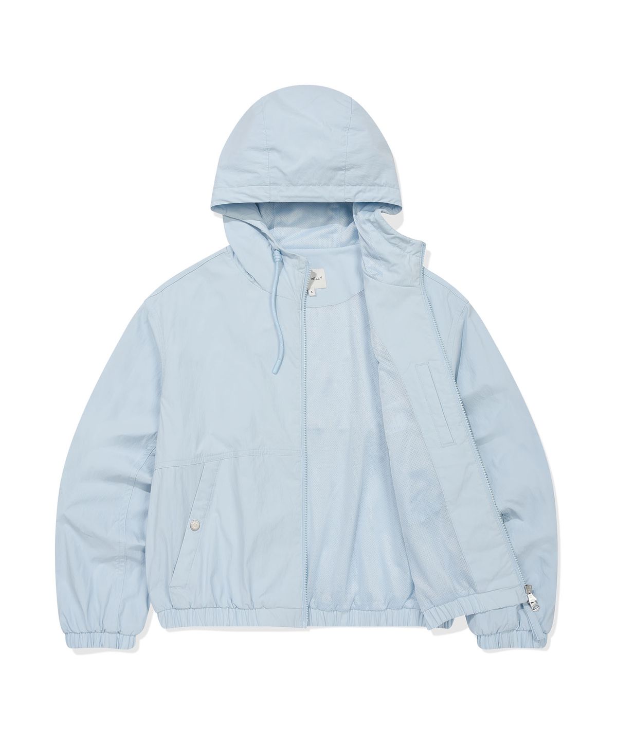 WOMEN NYLON HOODED WINDBREAKER