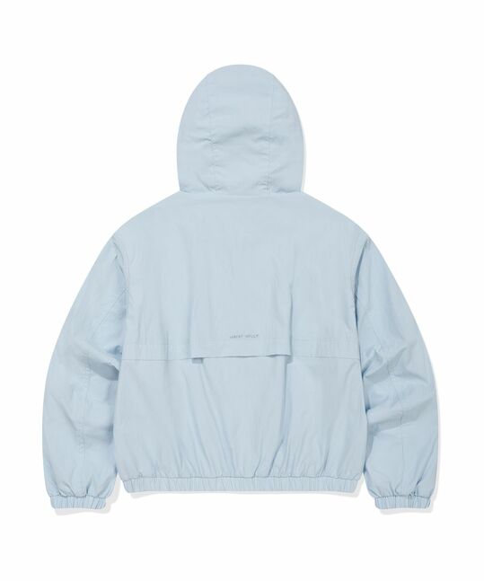 WOMEN NYLON HOODED WINDBREAKER