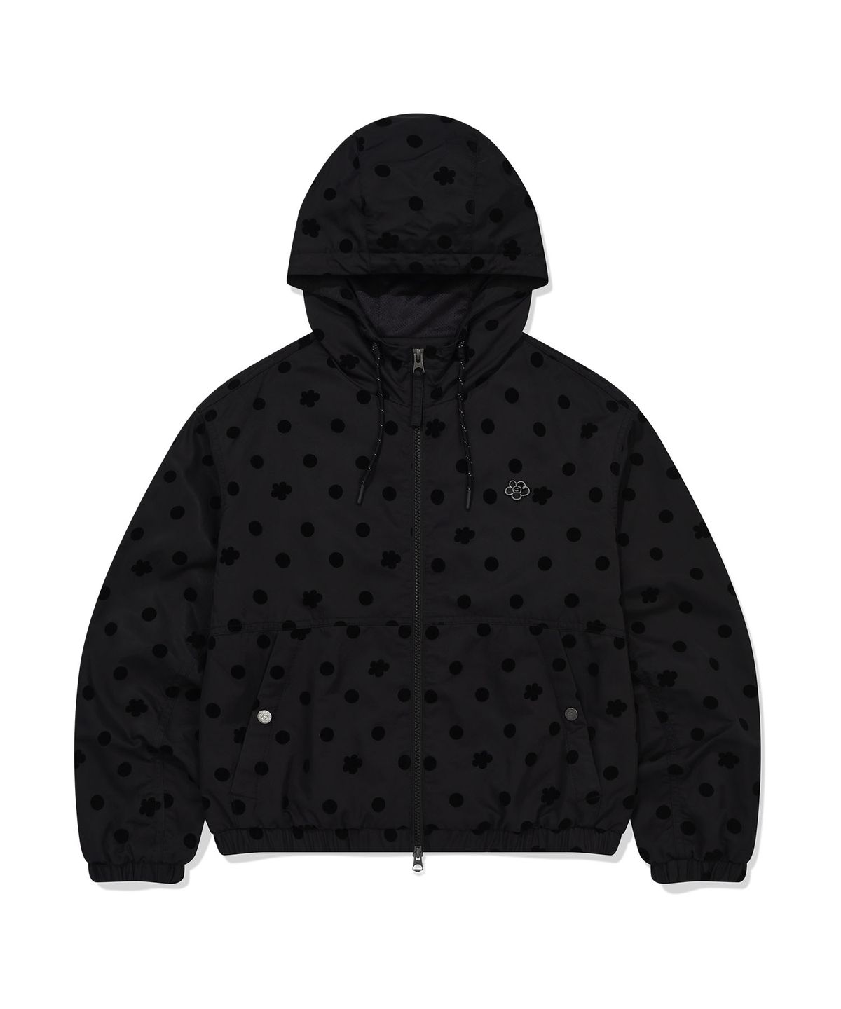 WOMEN NYLON HOODED WINDBREAKER
