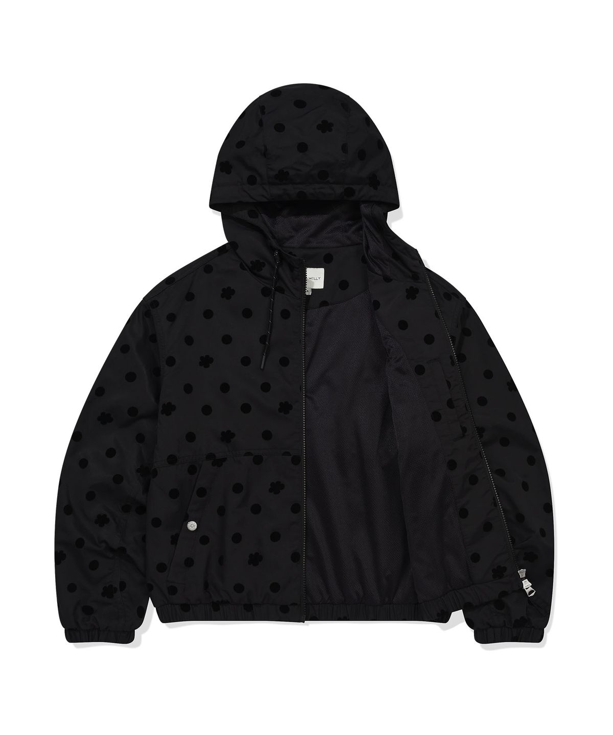 WOMEN NYLON HOODED WINDBREAKER