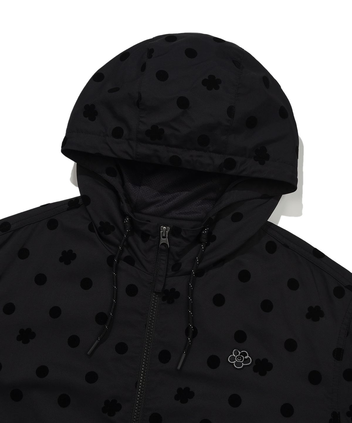 WOMEN NYLON HOODED WINDBREAKER