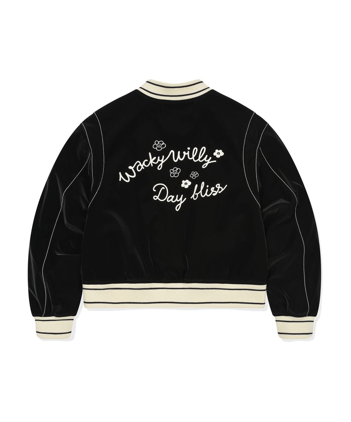 WOMEN'S VELVET-LIKE VARSITY JACKET