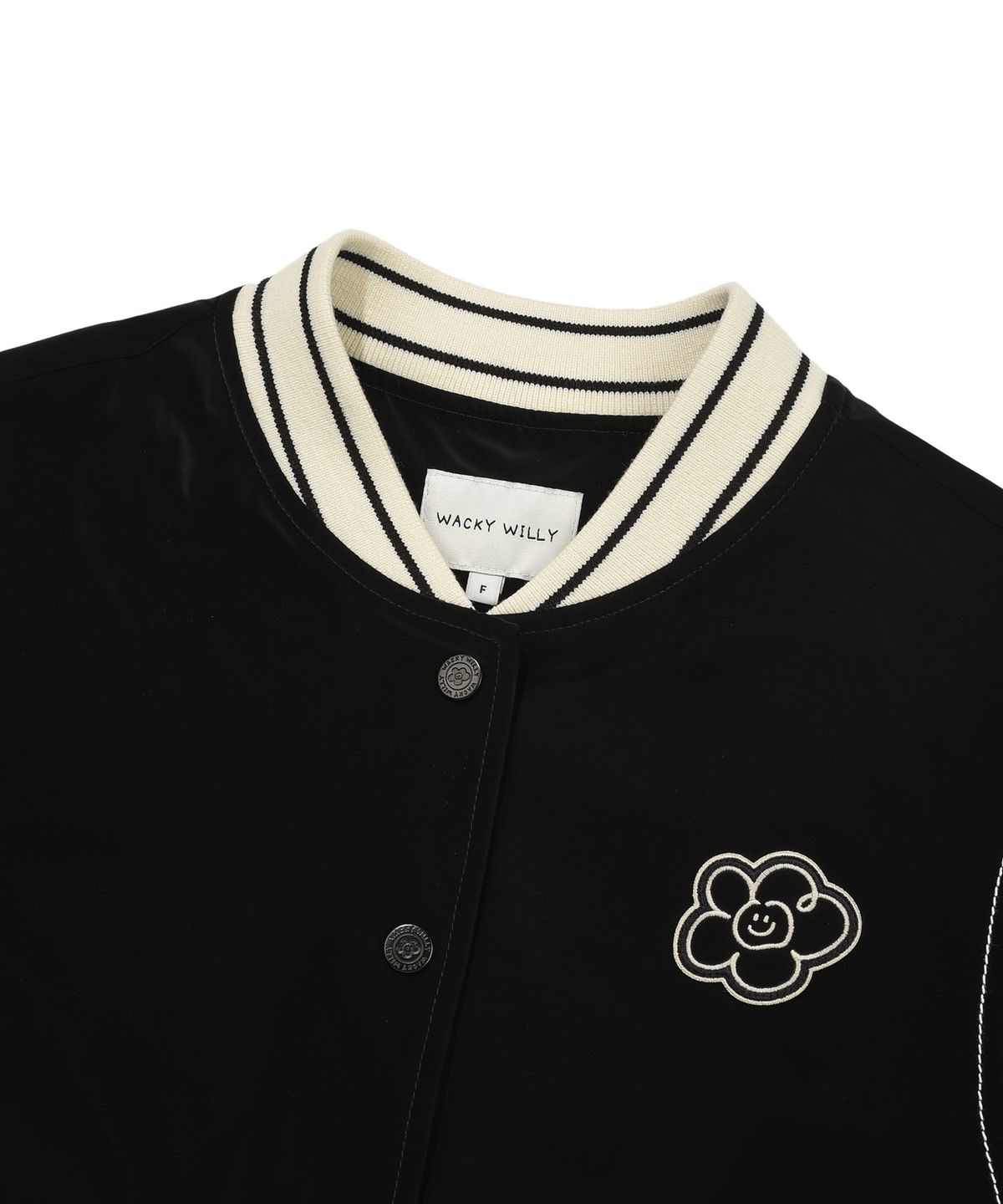 WOMEN'S VELVET-LIKE VARSITY JACKET