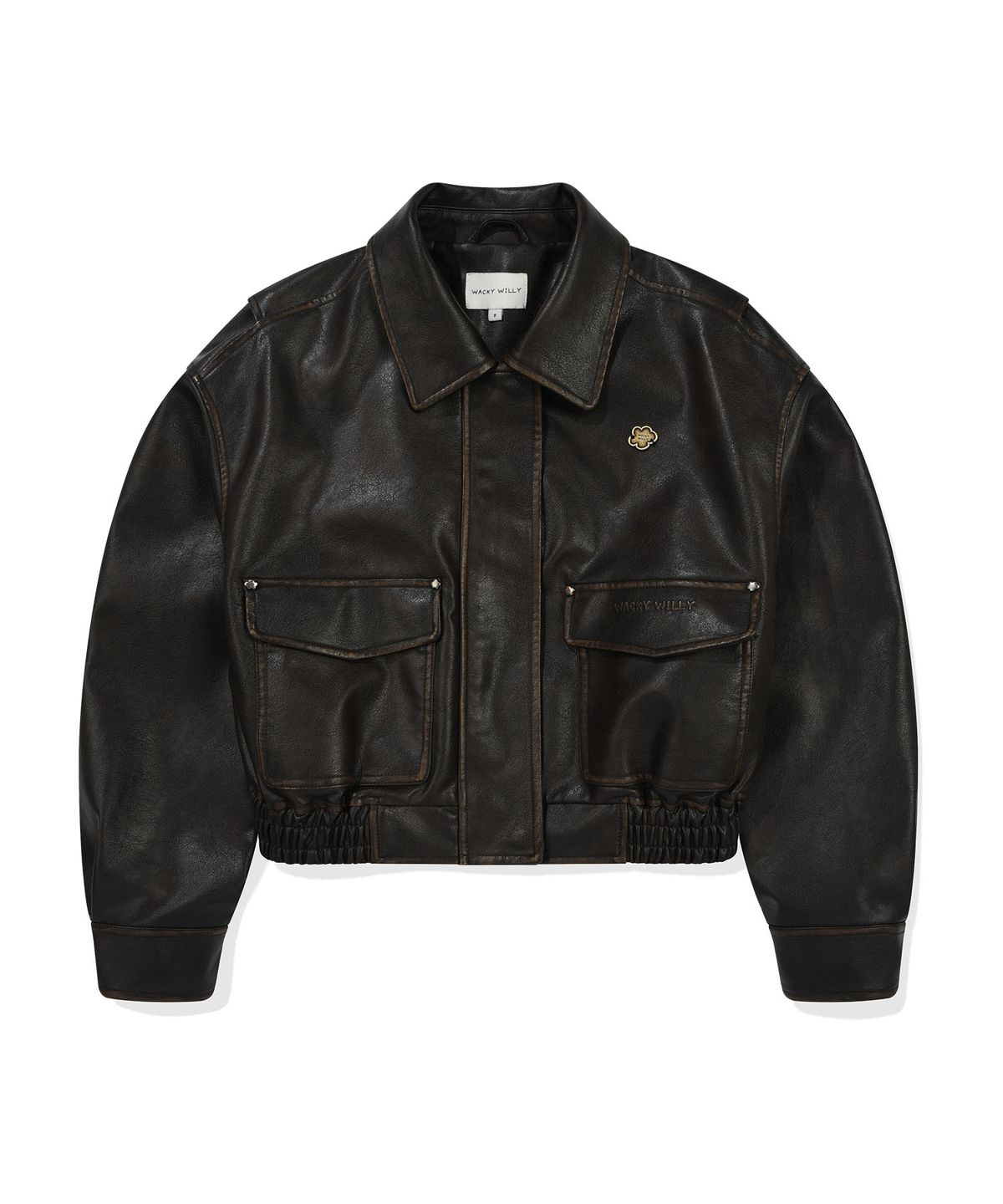 WOMEN'S CROPPED LEATHER JACKET