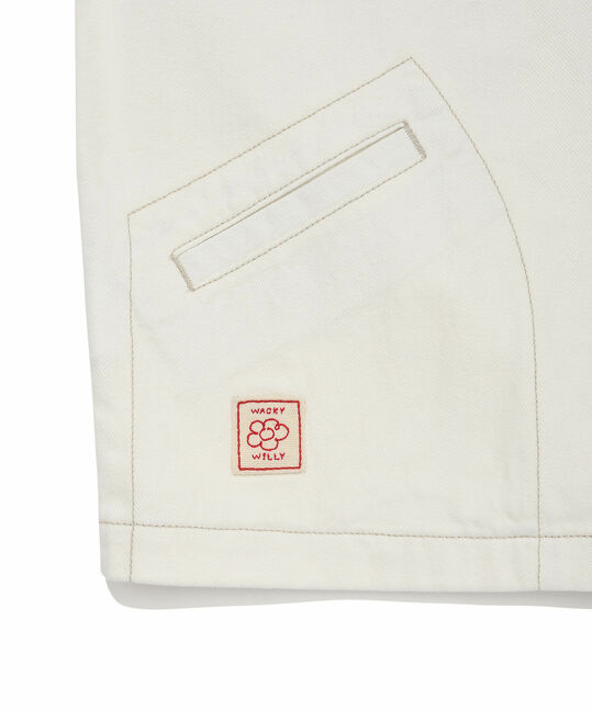 WOMEN'S COLOR-BLOCK COLLAR DENIM WORK JACKET