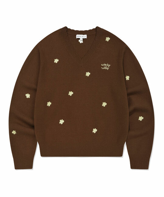 WOMEN'S LILY DOT V-NECK PULLOVER