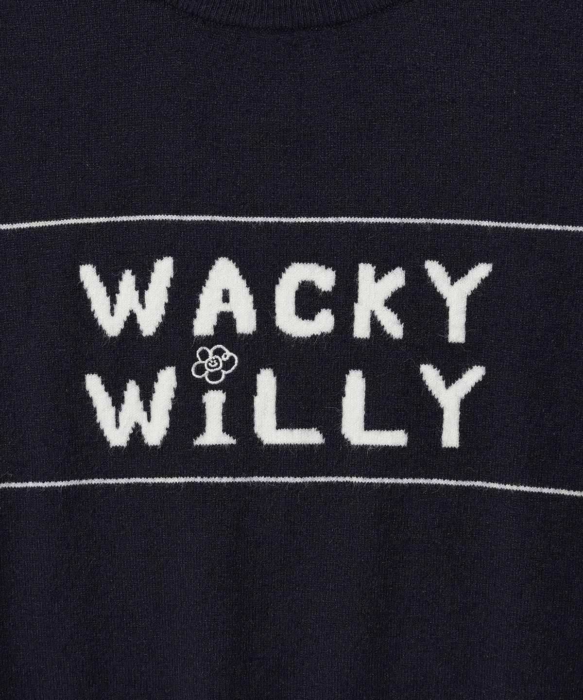 WOMEN'S TYPOGRAPHIC COLOR MATCHING SHORT SLEEVE KNIT