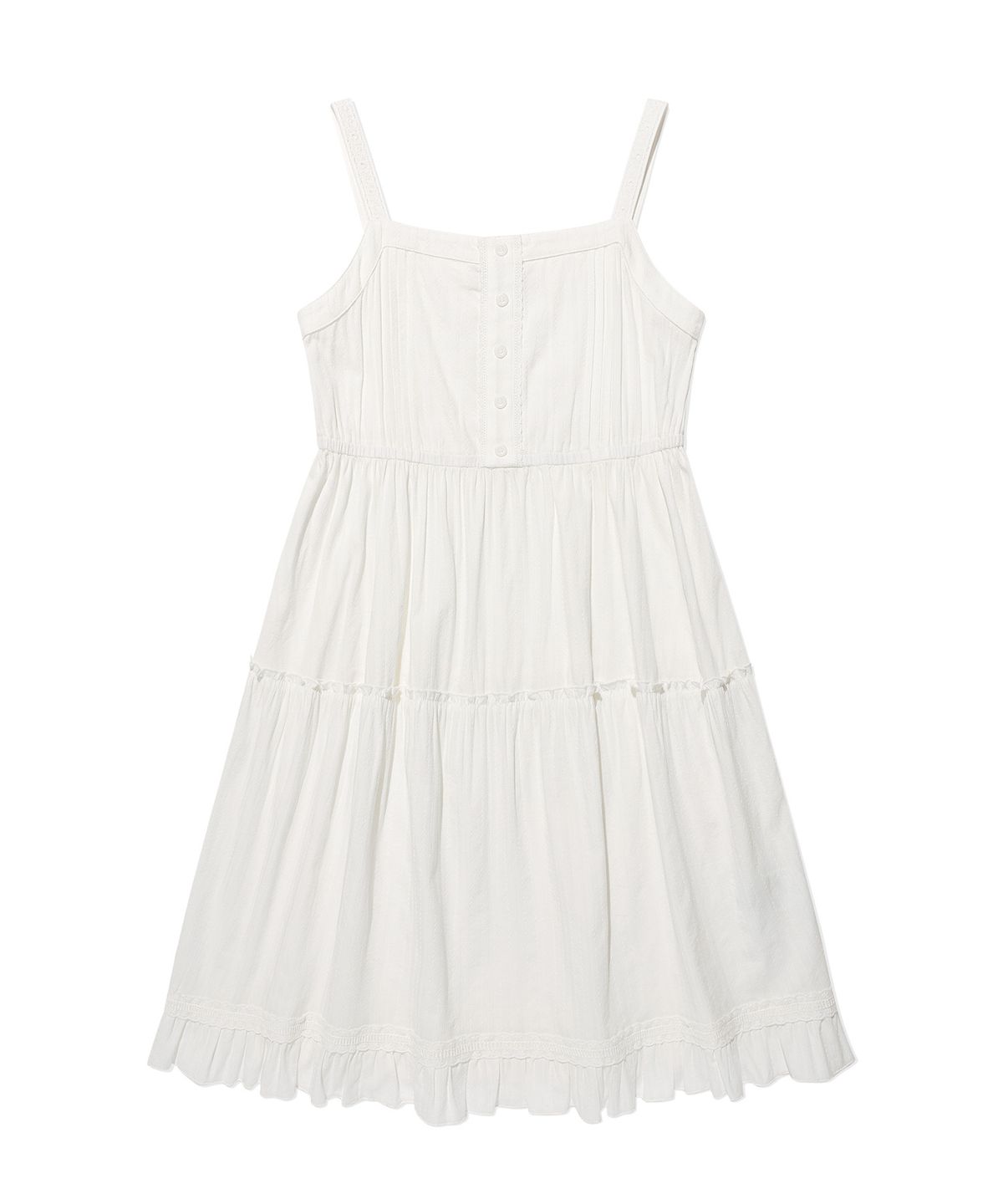 WOMEN'S COTTON EYELET BUSTIER DRESS