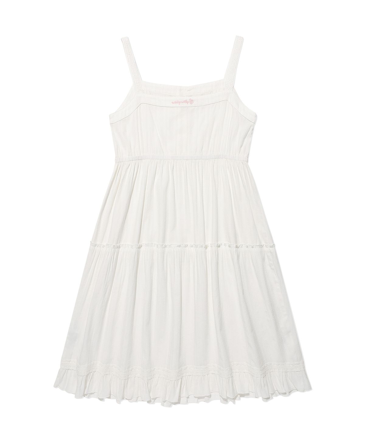 WOMEN'S COTTON EYELET BUSTIER DRESS