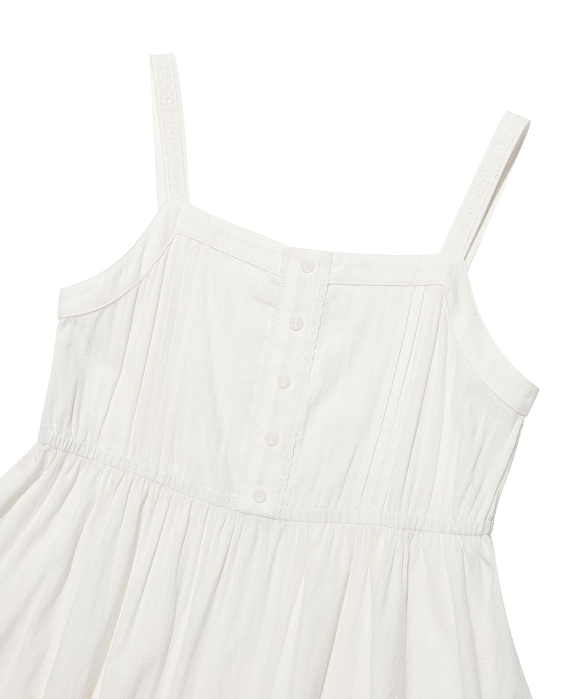 WOMEN'S COTTON EYELET BUSTIER DRESS