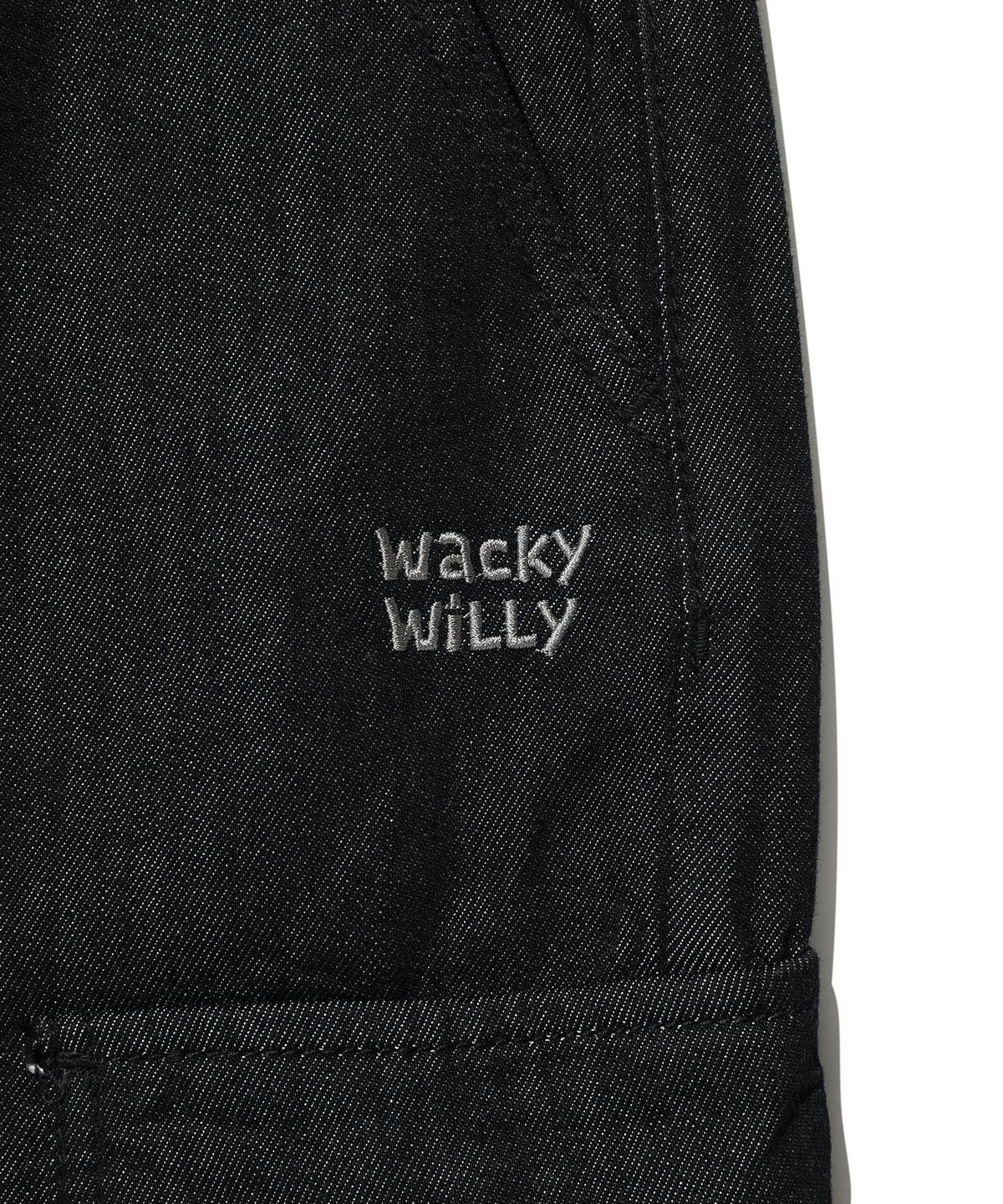 WIDE BANDING CARGO DENIM PANTS