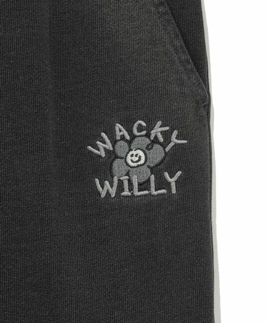 WOMEN DENIM WASHED SEMI-WIDE CARGO PANTS