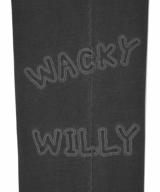 WOMEN'S BIG LILY LOGO DENIM WASHING SEMI WIDE SWEATPANTS