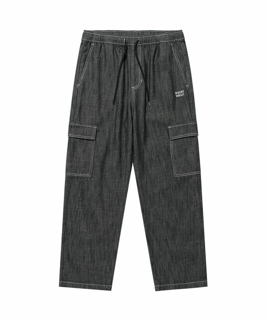 STRAIGHT EASY DENIM CARGO PANTS