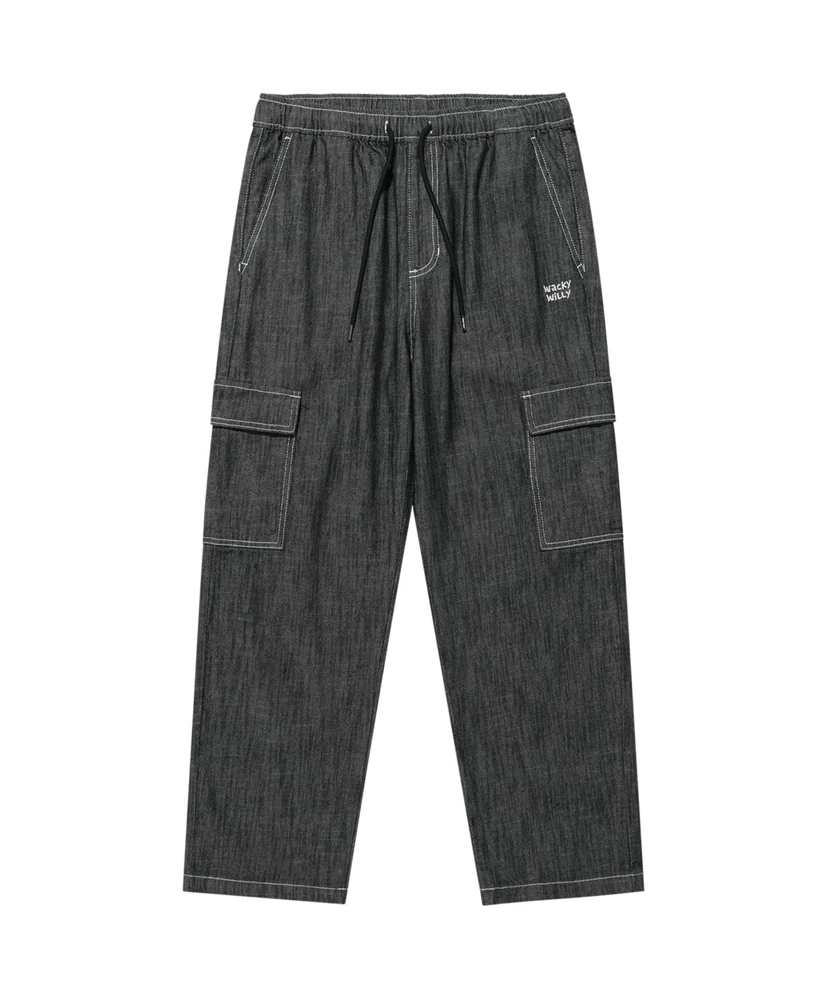 STRAIGHT EASY DENIM CARGO PANTS