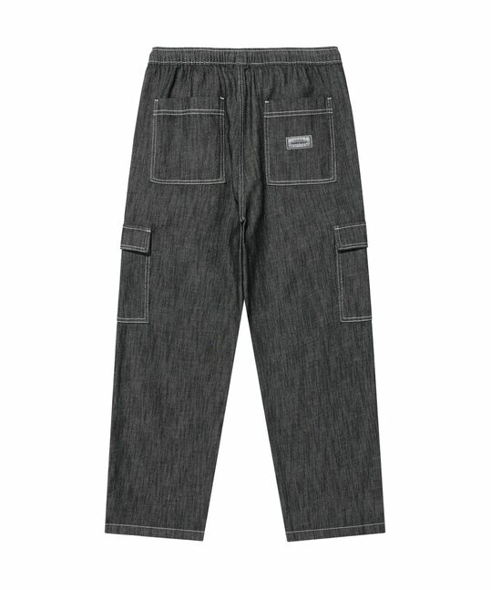 STRAIGHT EASY DENIM CARGO PANTS
