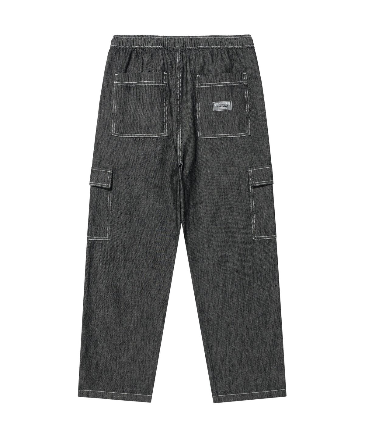 STRAIGHT EASY DENIM CARGO PANTS