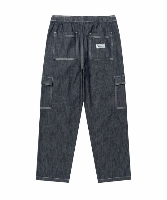 STRAIGHT EASY DENIM CARGO PANTS