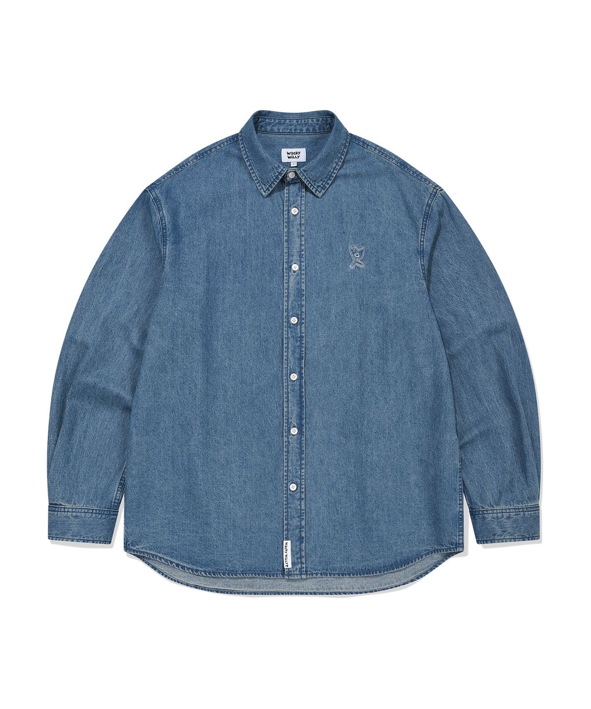 WASHING DENIM LONG SLEEVE SHIRT