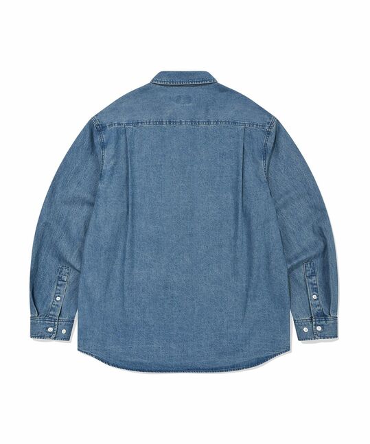 WASHING DENIM LONG SLEEVE SHIRT