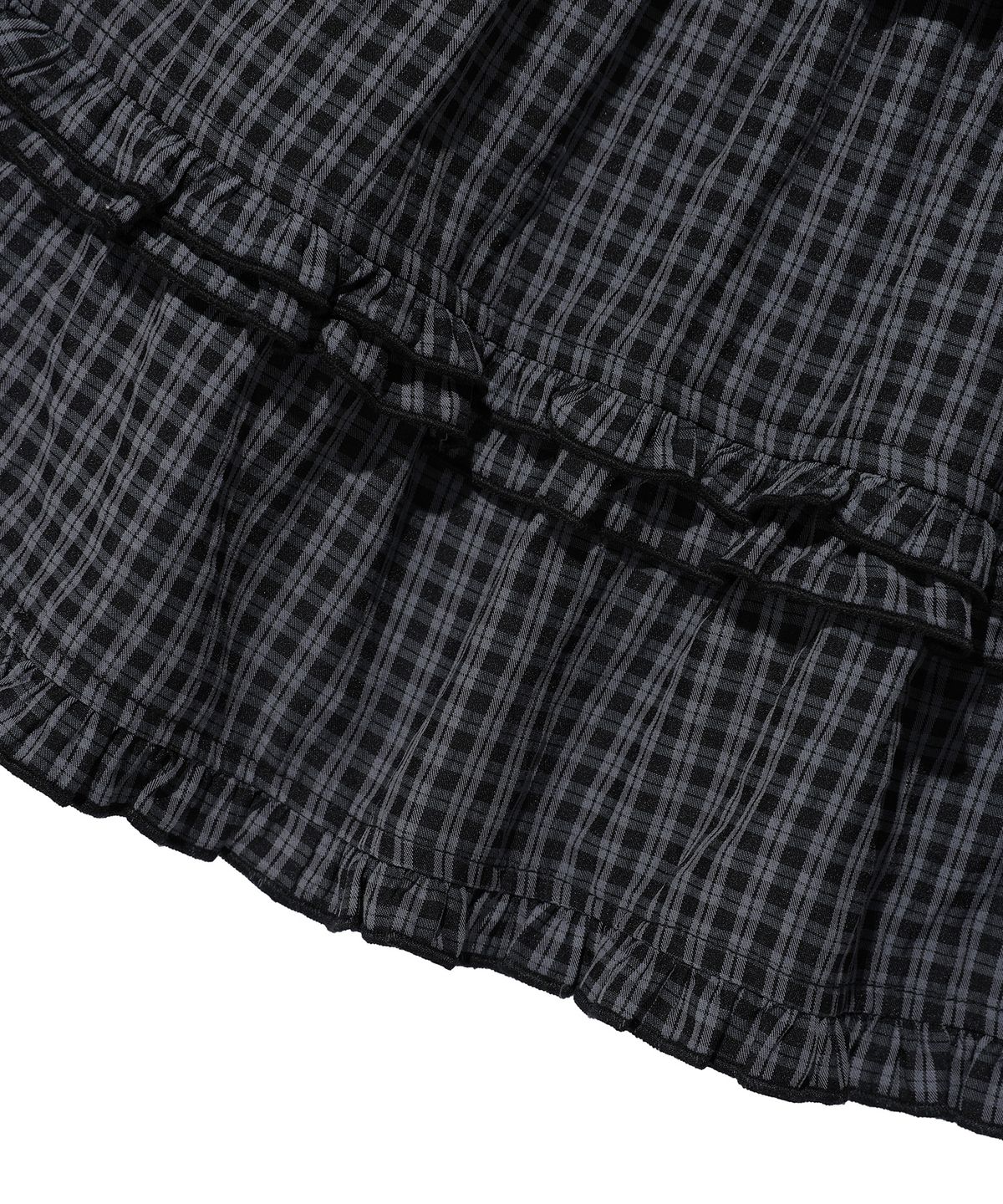 WOMEN RUFFLE MINI SKIRT