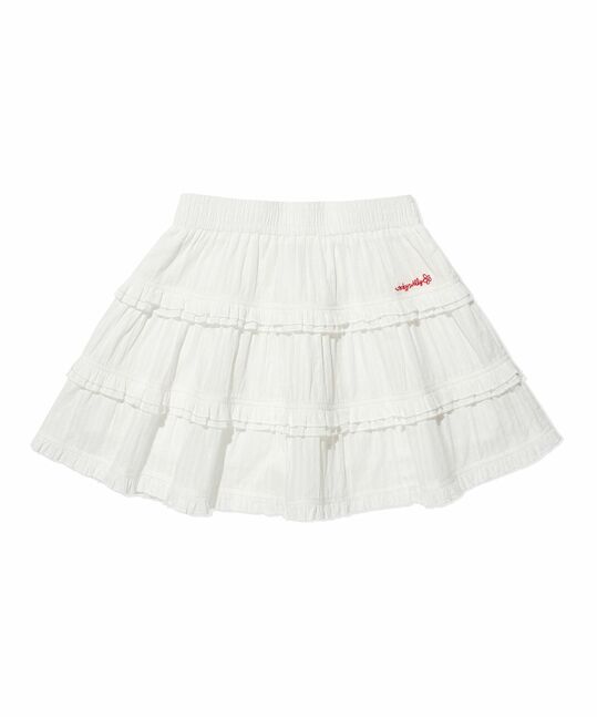 WOMEN RUFFLE MINI SKIRT