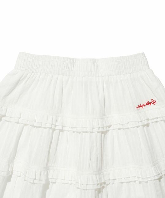 WOMEN RUFFLE MINI SKIRT