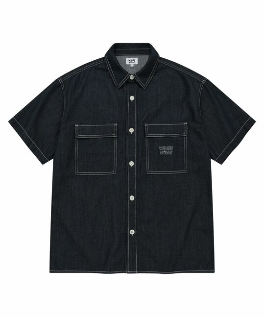 EASY DENIM SHORT-SLEEVE SHIRT