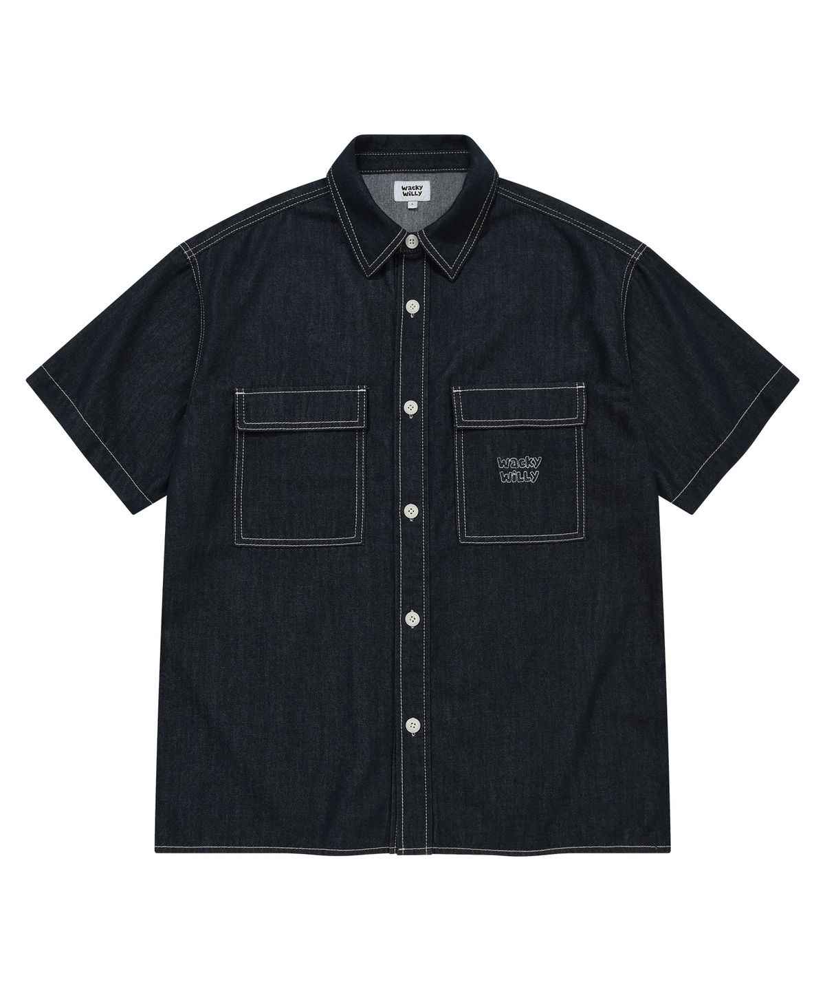 EASY DENIM SHORT-SLEEVE SHIRT