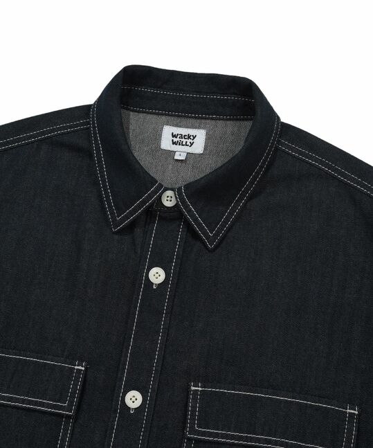 EASY DENIM SHORT-SLEEVE SHIRT