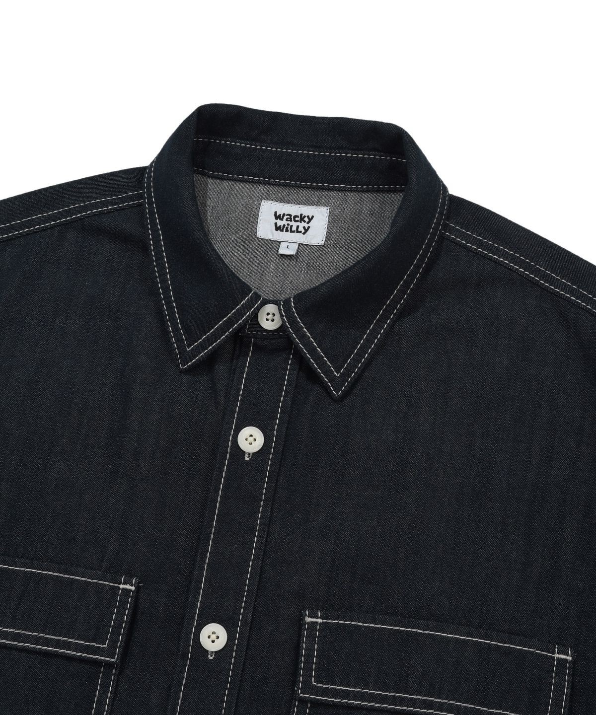 EASY DENIM SHORT-SLEEVE SHIRT