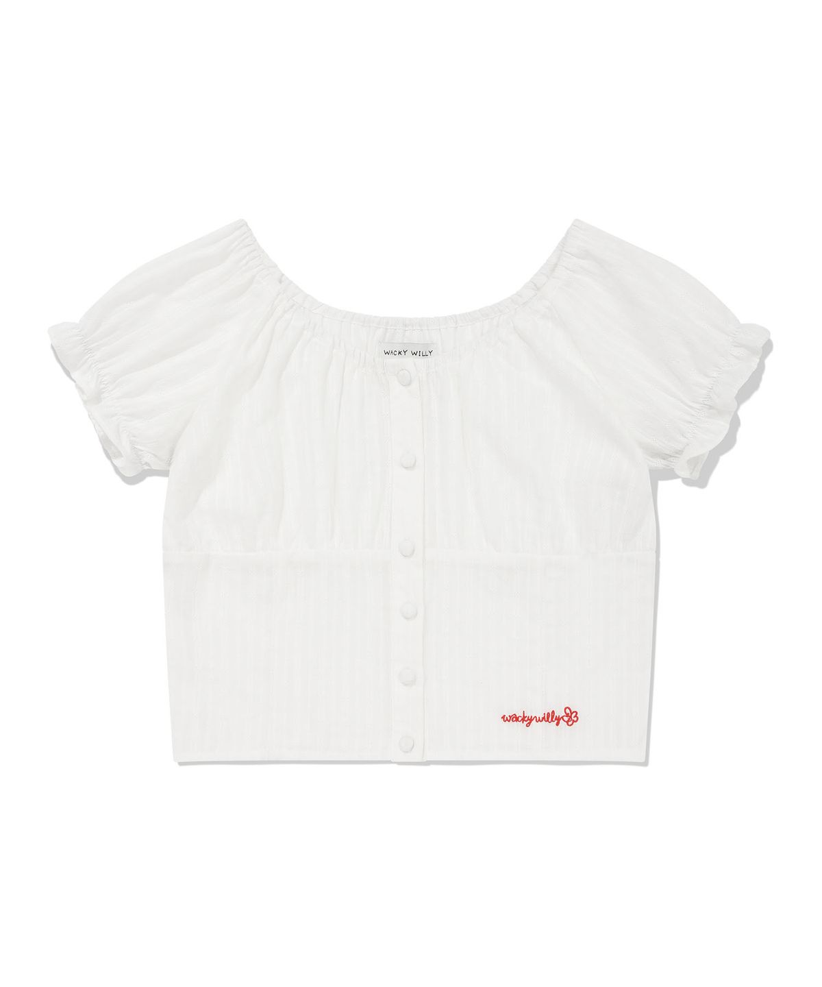 WOMEN'S SHIRRING PUFF BLOUSE