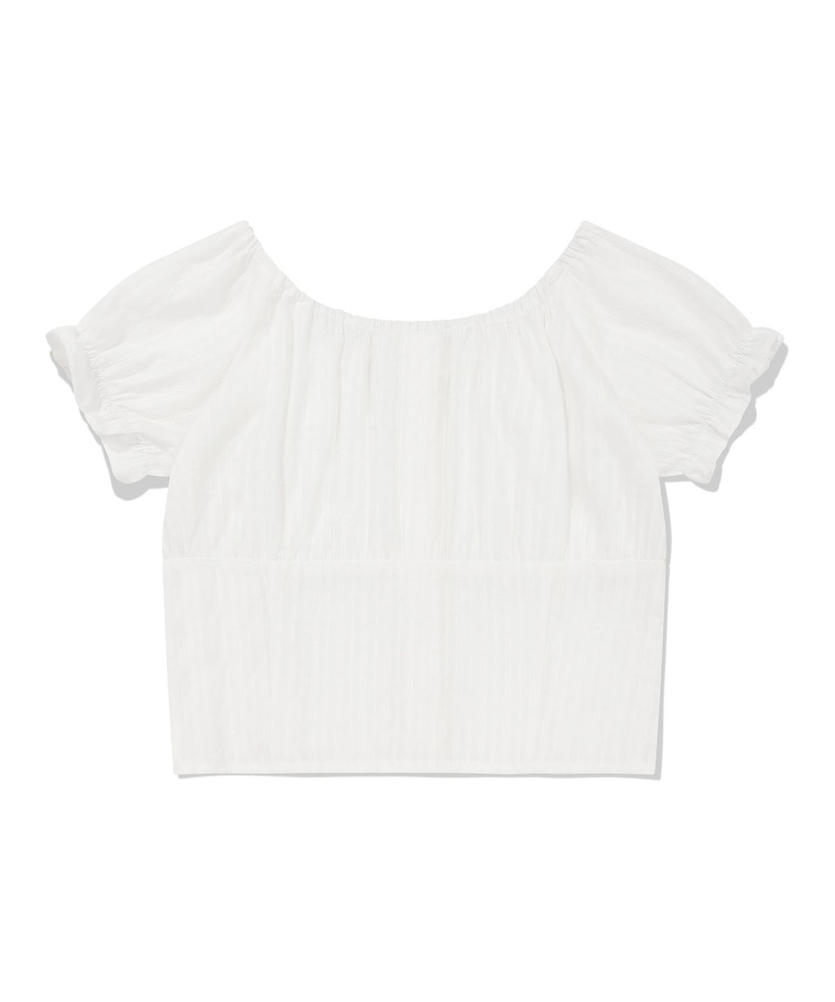 WOMEN'S SHIRRING PUFF BLOUSE