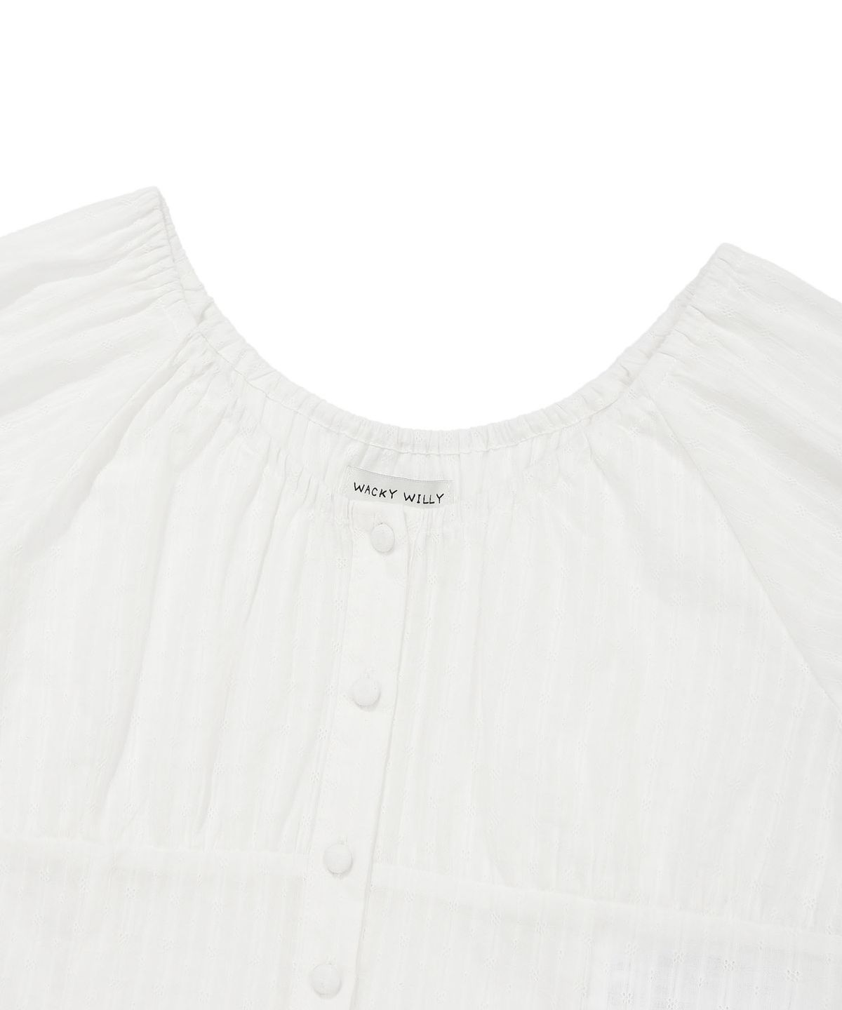 WOMEN'S SHIRRING PUFF BLOUSE