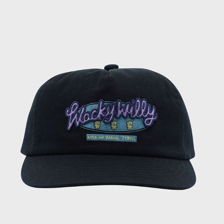 WACKY WILLY TYPOGRAPHIC FLAT CAP