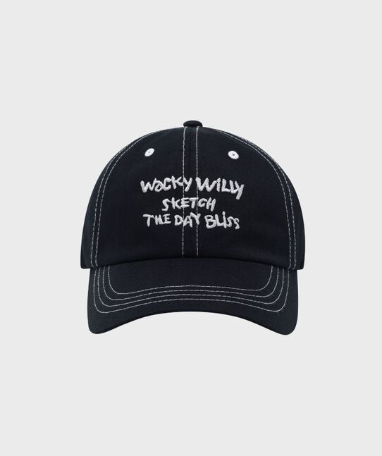 WACKY WILLY VINTAGE EMBROIDERY BASEBALL CAP