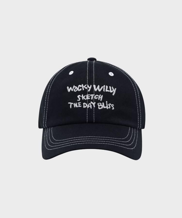 WACKY WILLY VINTAGE EMBROIDERY BASEBALL CAP