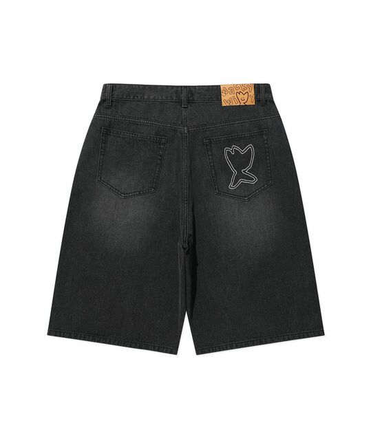 BASIC BERMUDA DENIM SHORTS