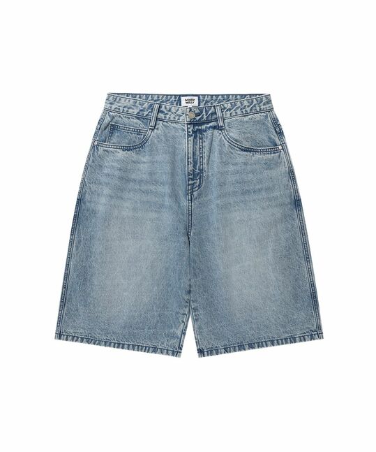 BASIC BERMUDA DENIM SHORTS