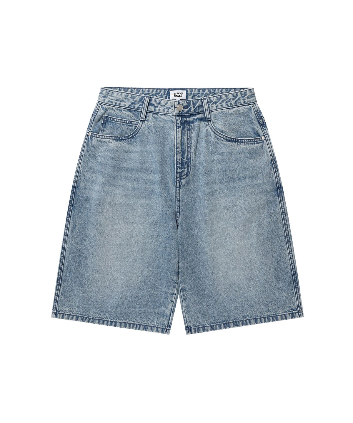 BASIC BERMUDA DENIM SHORTS