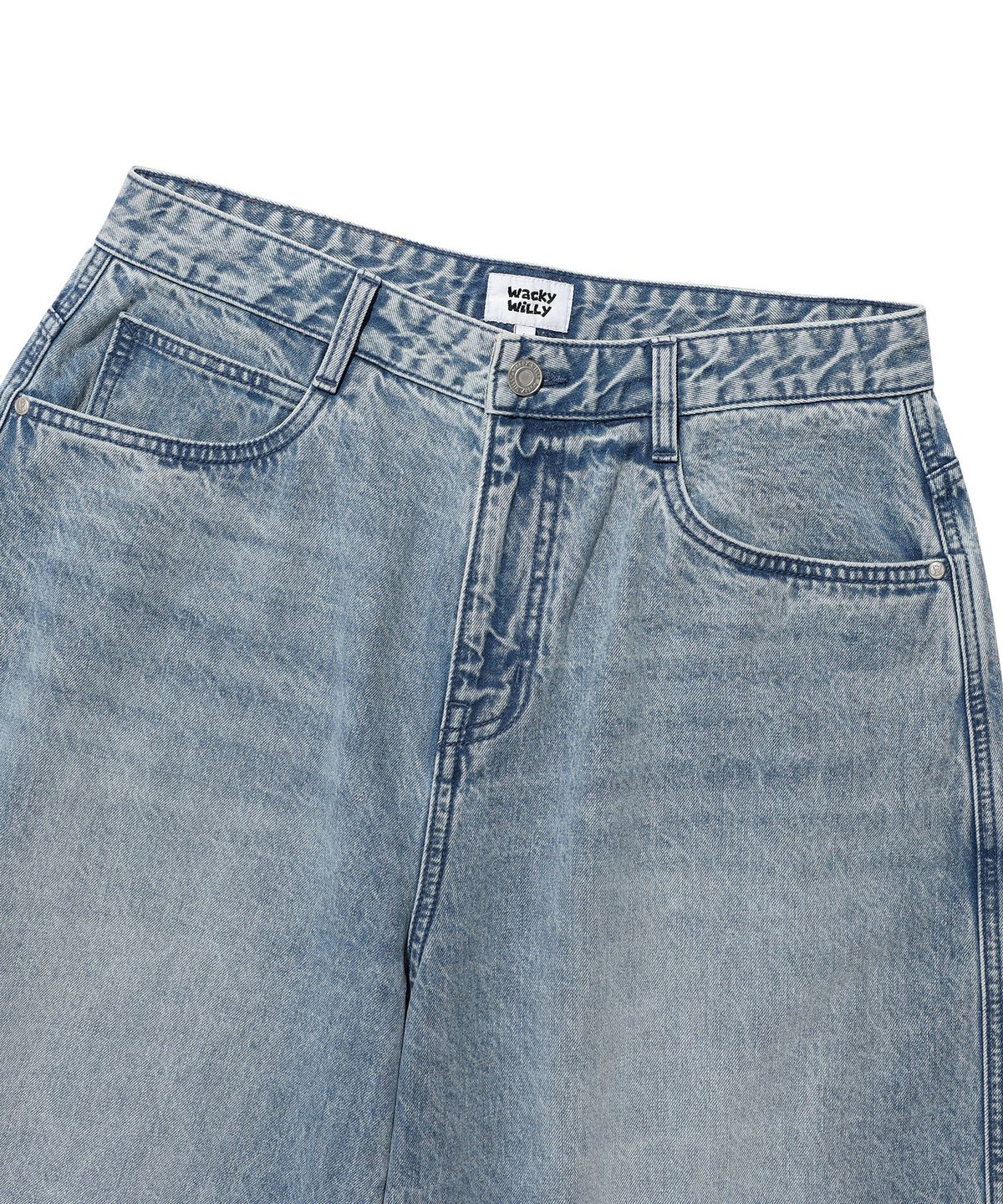 BASIC BERMUDA DENIM SHORTS