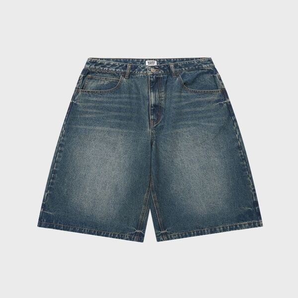 LONG BERMUDA DENIM SHORTS