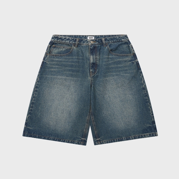 LONG BERMUDA DENIM SHORTS