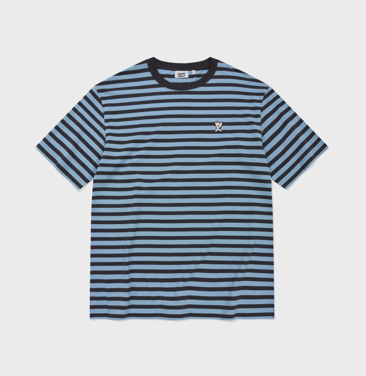 BASIC STRIPE SHORT SLEEVE T-SHIRT