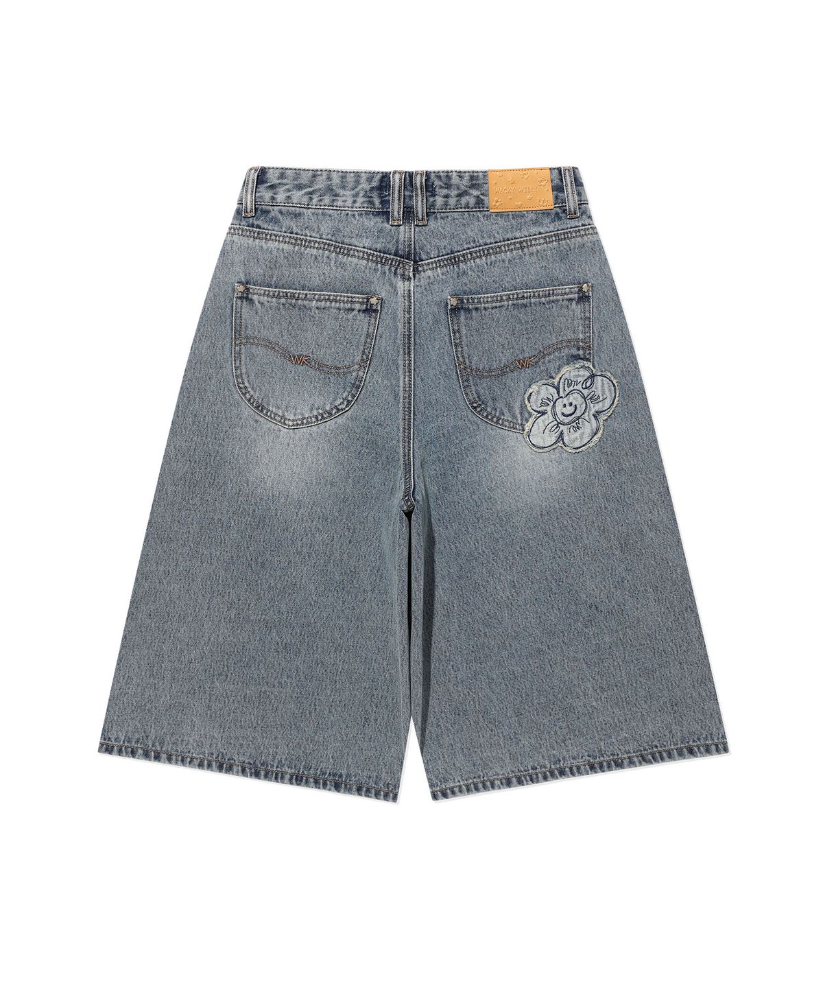 WOMEN’S APPLIQUE DENIM BERMUDA PANTS