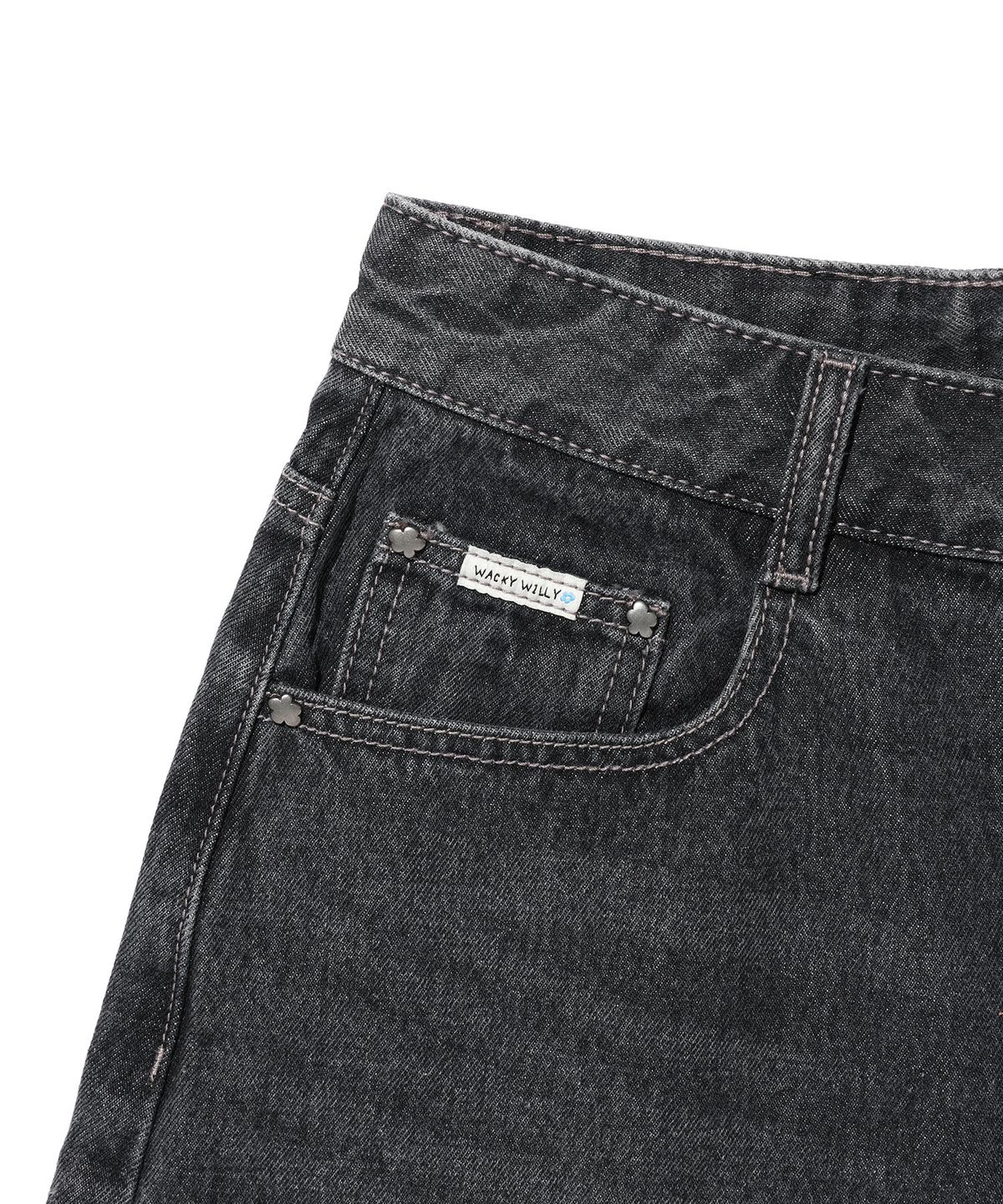 WOMEN’S APPLIQUE DENIM BERMUDA PANTS