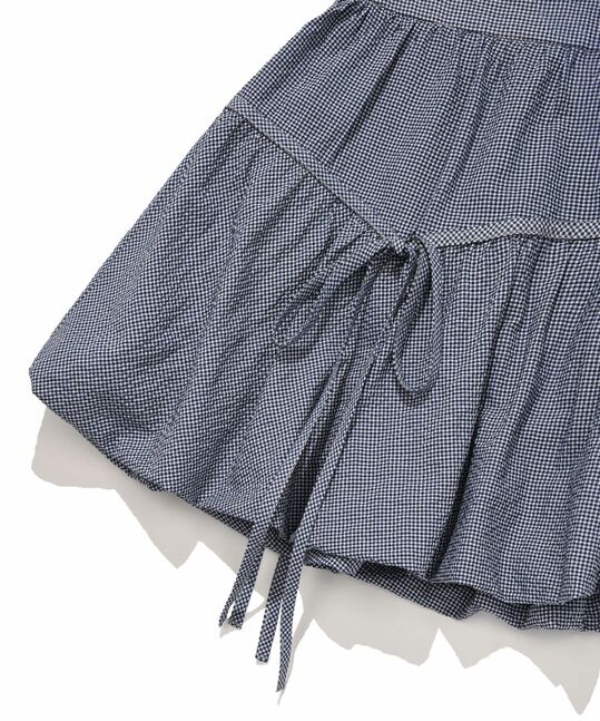 WOMEN’S BALLOON RIBBON MINI SKIRT