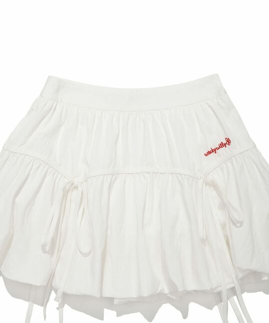 WOMEN’S BALLOON RIBBON MINI SKIRT