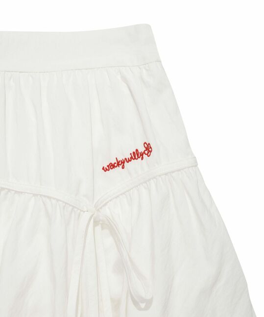 WOMEN’S BALLOON RIBBON MINI SKIRT