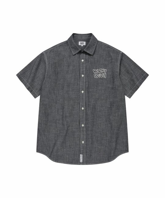 CHAMBRAY SHORT-SLEEVE SHIRT